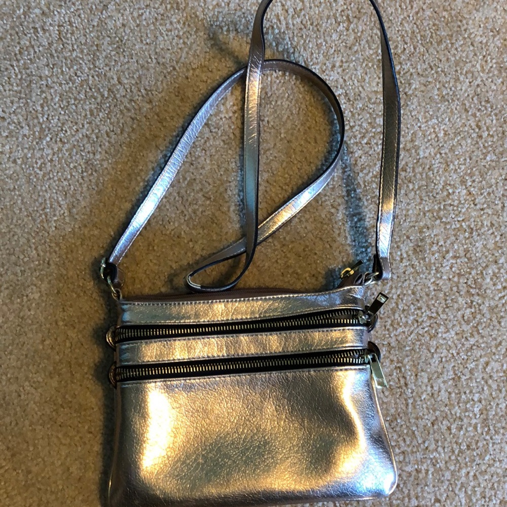 Cute Gold Zipper Crossbody